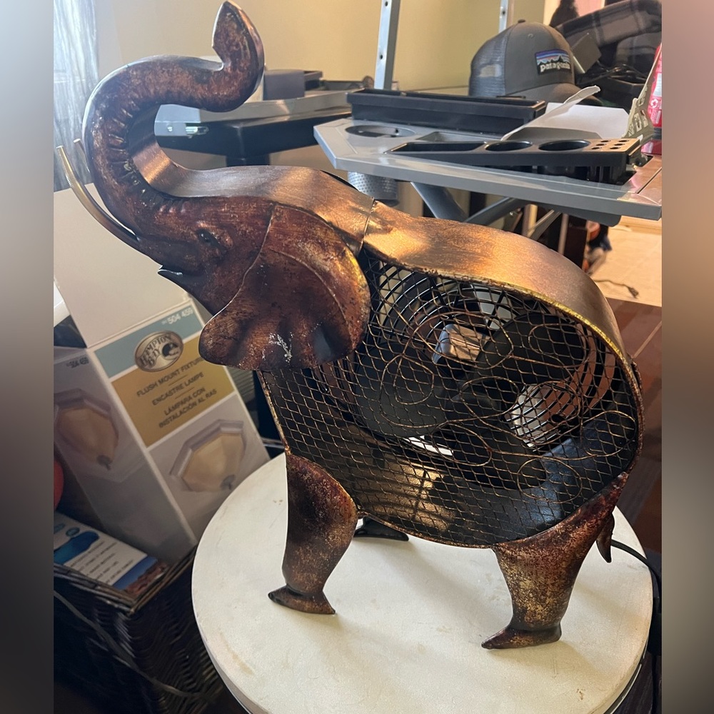 Vintage Elephant fan